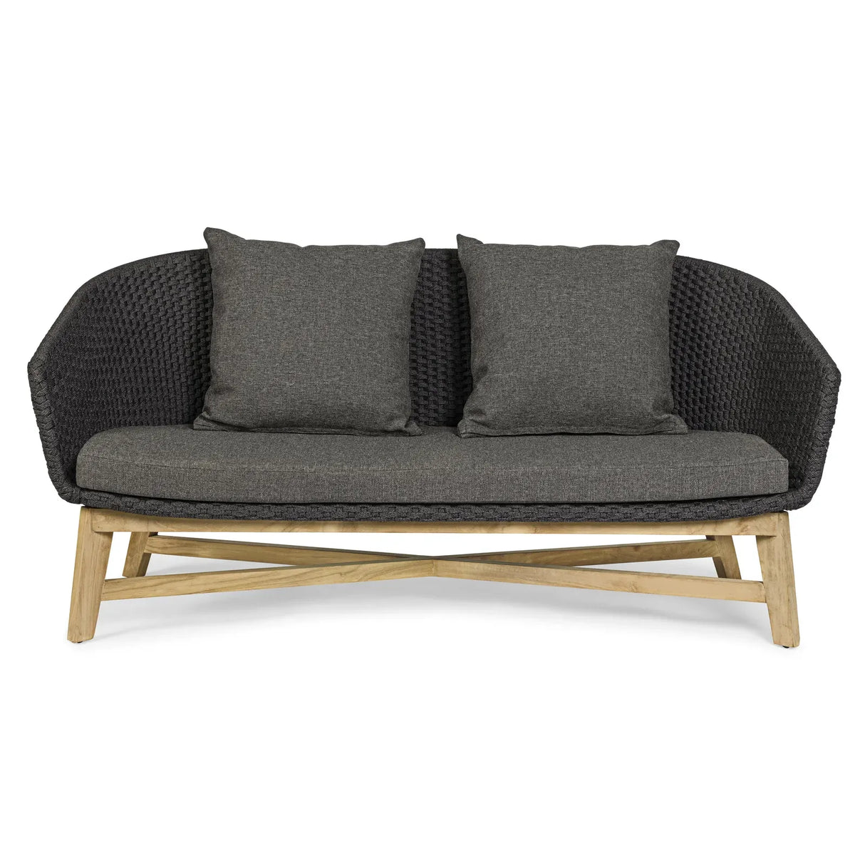 Garten-Sofa 2-Sitzer Coachella Anthrazit - ZEN ZONE Furniture