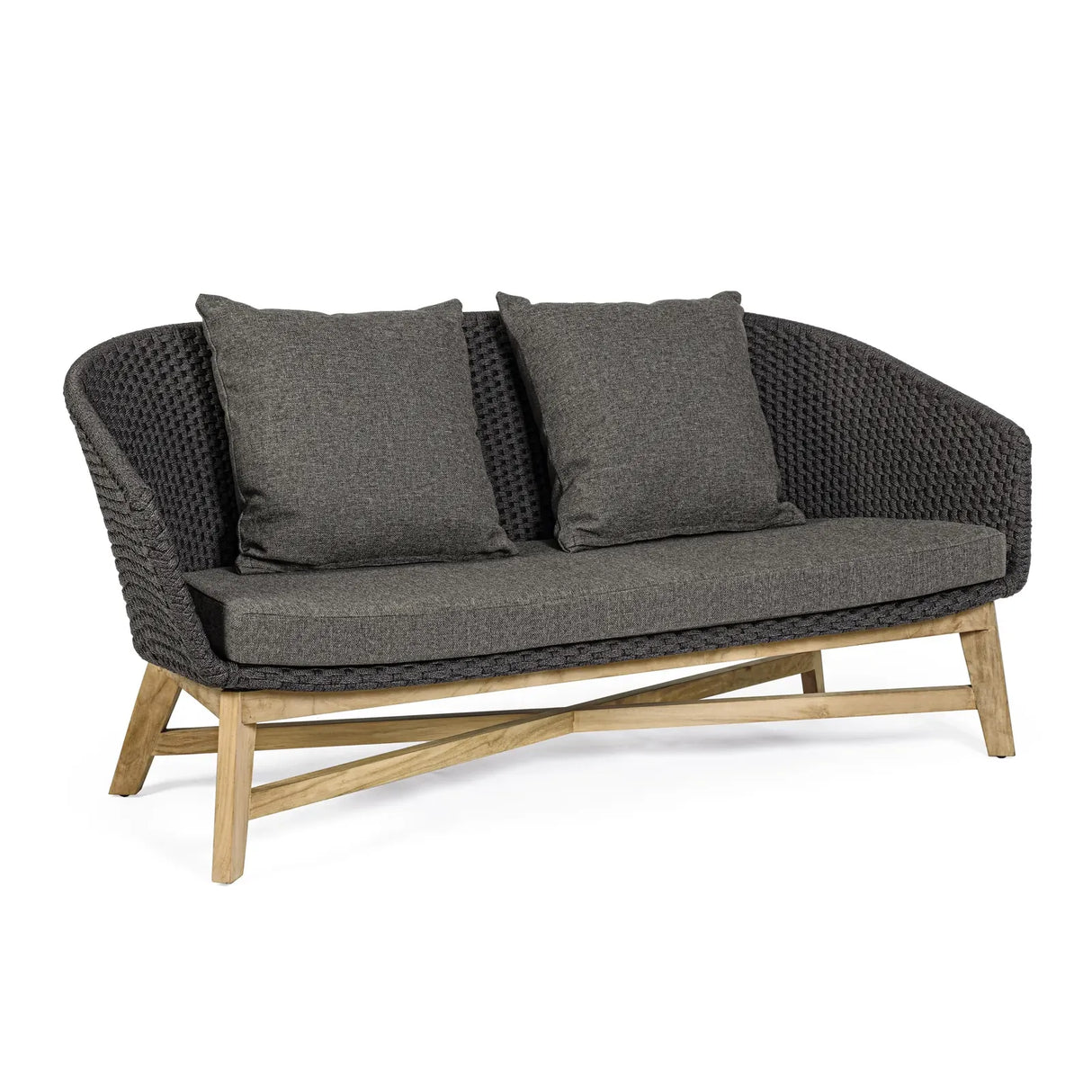 Garten-Sofa 2-Sitzer Coachella Anthrazit - ZEN ZONE Furniture