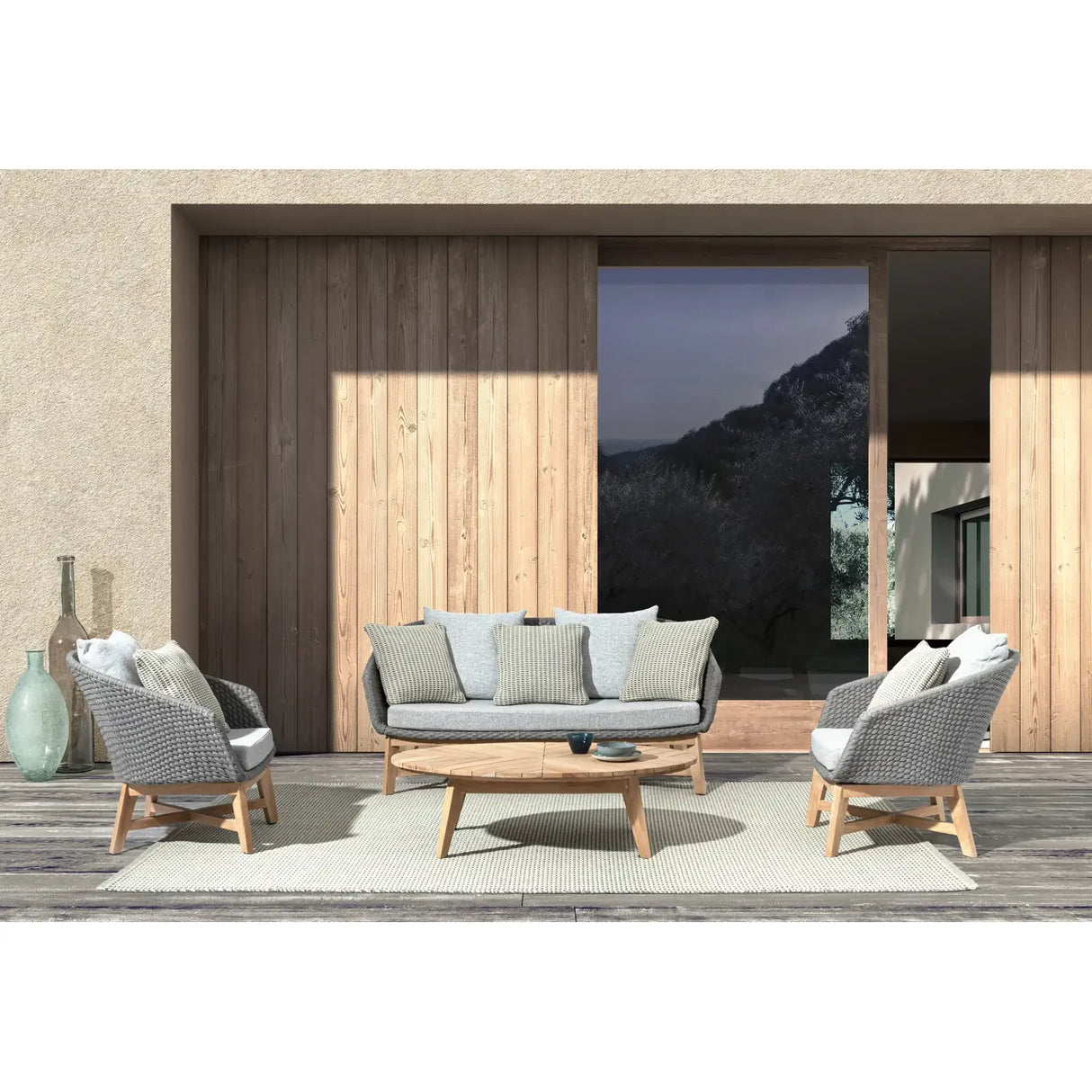 Garten Couchtisch oval 120x70 Coachella - ZEN ZONE Furniture