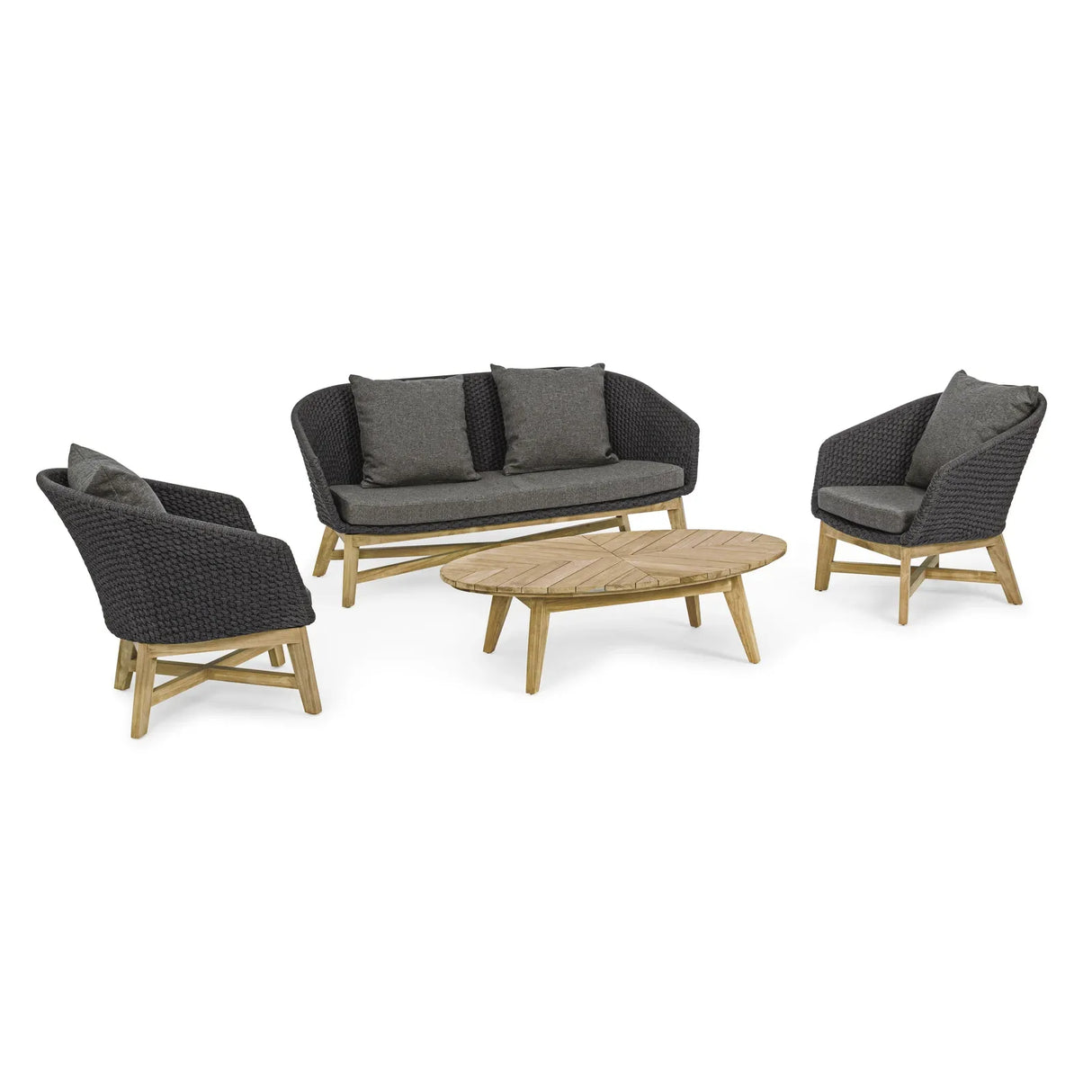 Garten Couchtisch oval 120x70 Coachella - ZEN ZONE Furniture
