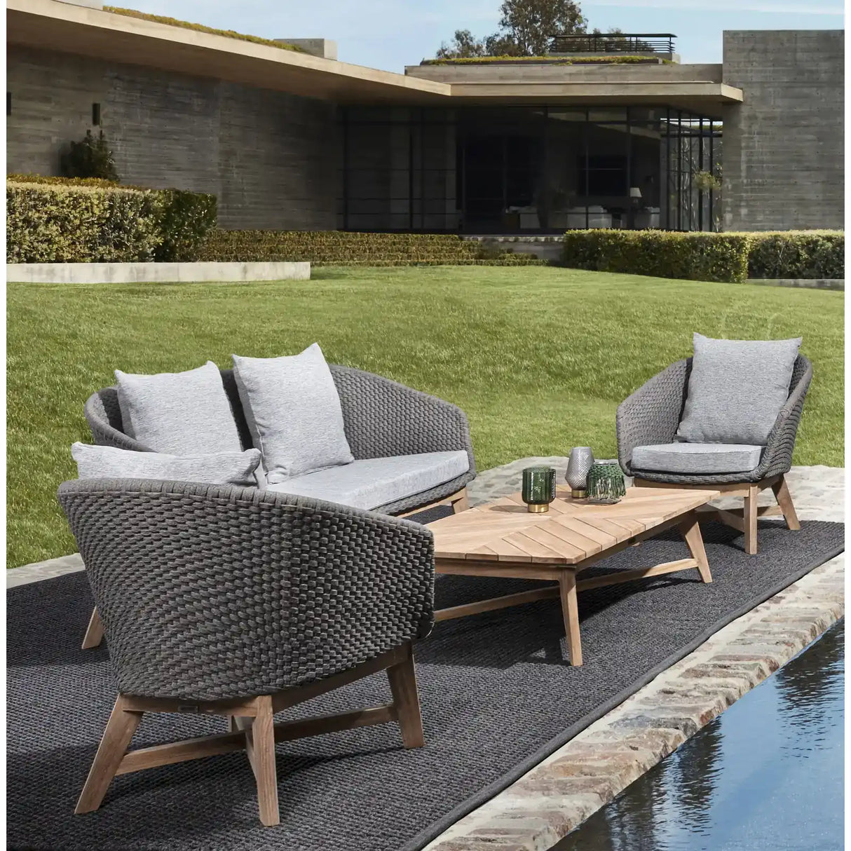 Garten Couchtisch rechteckig 120x70 Coachella - ZEN ZONE Furniture