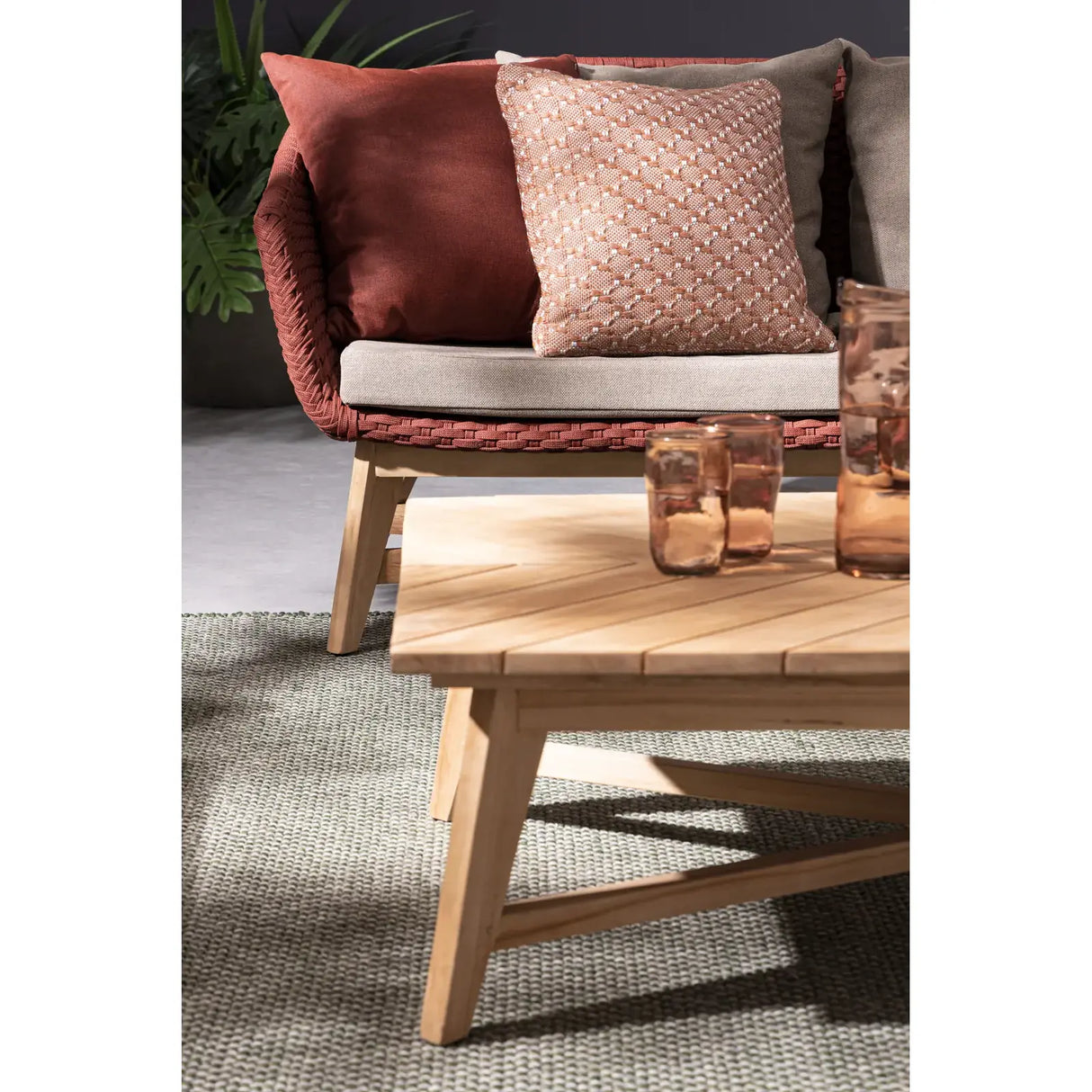 Garten Couchtisch rechteckig 120x70 Coachella - ZEN ZONE Furniture