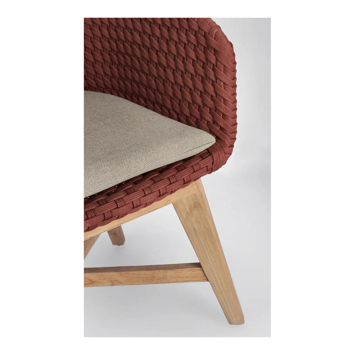 Gartenstuhl mit Armlehne und Kissen Coachella Scarlet - ZEN ZONE Furniture