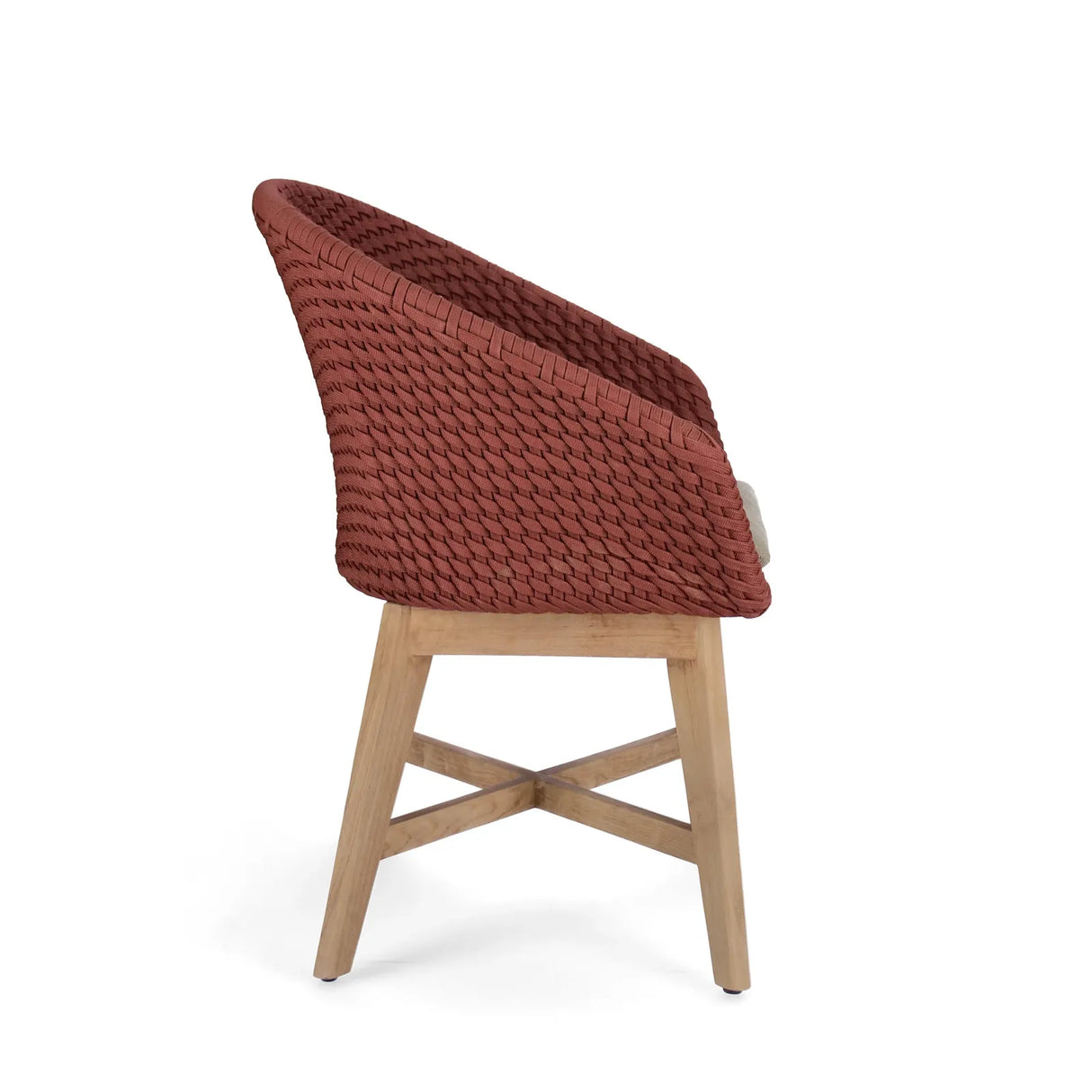 Gartenstuhl mit Armlehne und Kissen Coachella Scarlet - ZEN ZONE Furniture