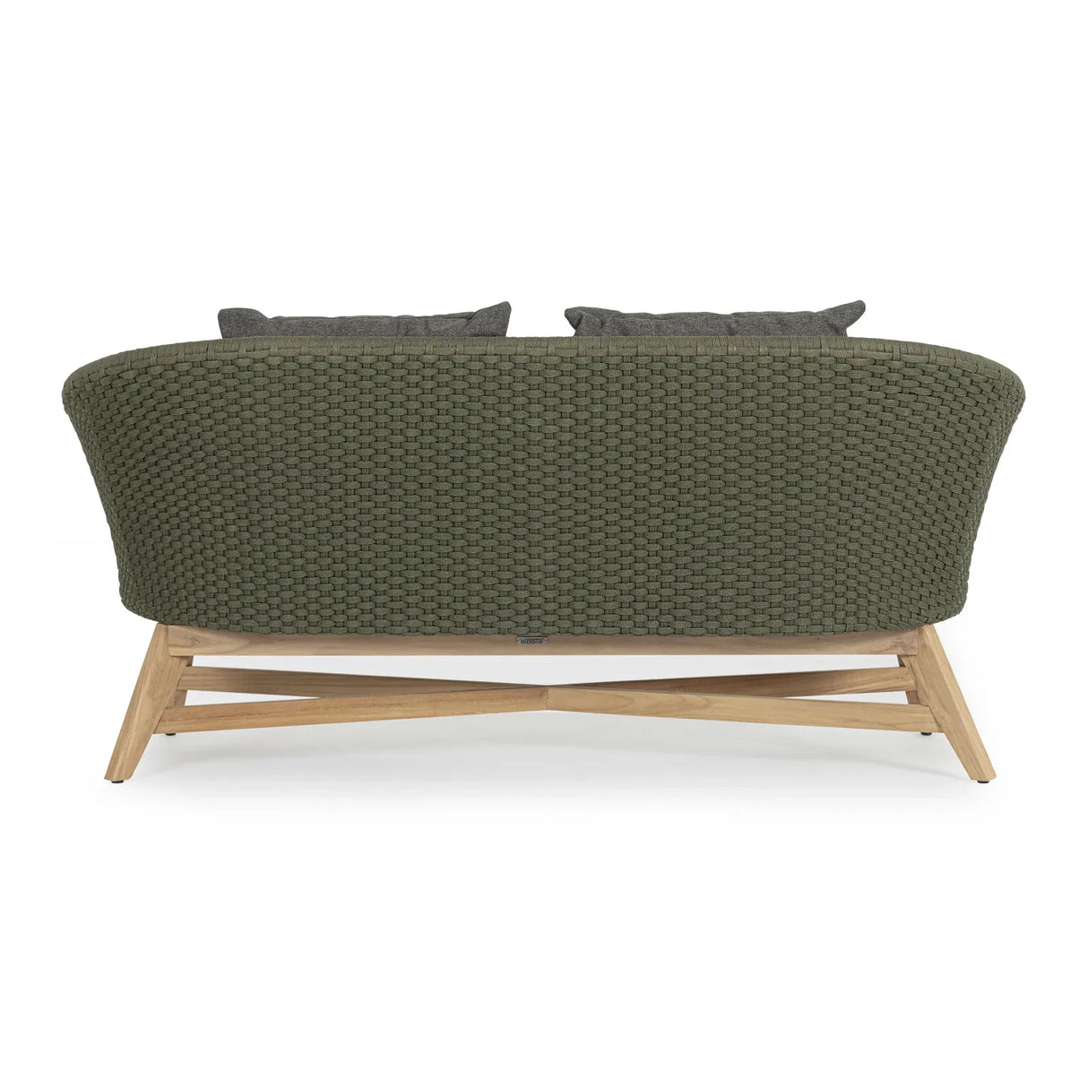 Garten-Sofa 2-Sitzer mit Kissen Coachella Grün - ZEN ZONE Furniture