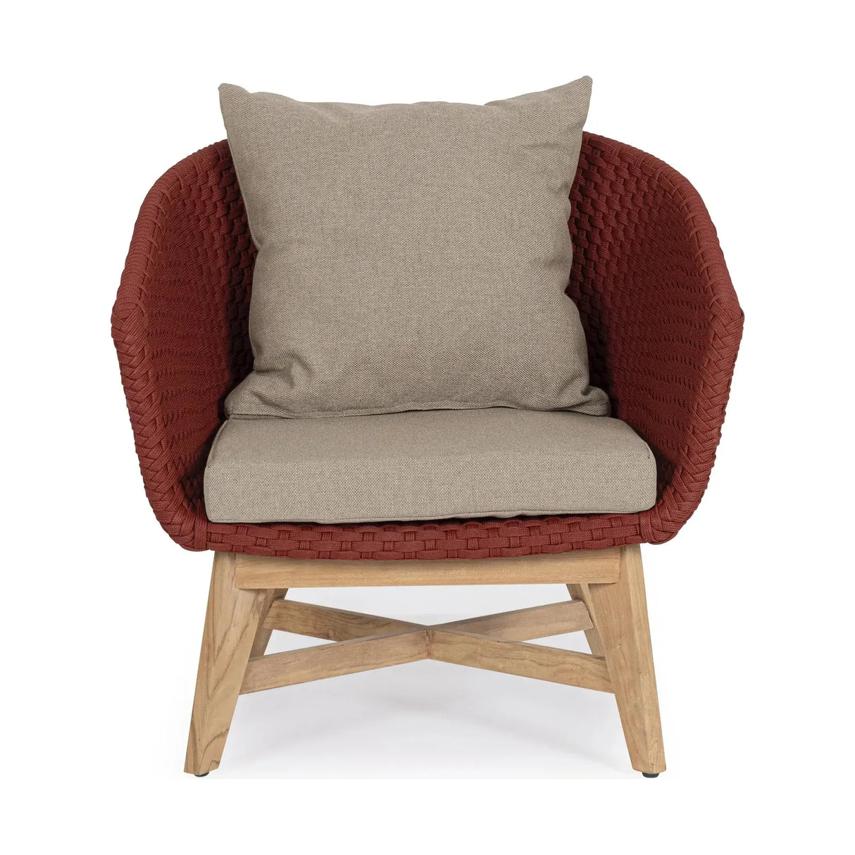 Coachella Sessel Scharlachrot mit Kissen - ZEN ZONE Furniture