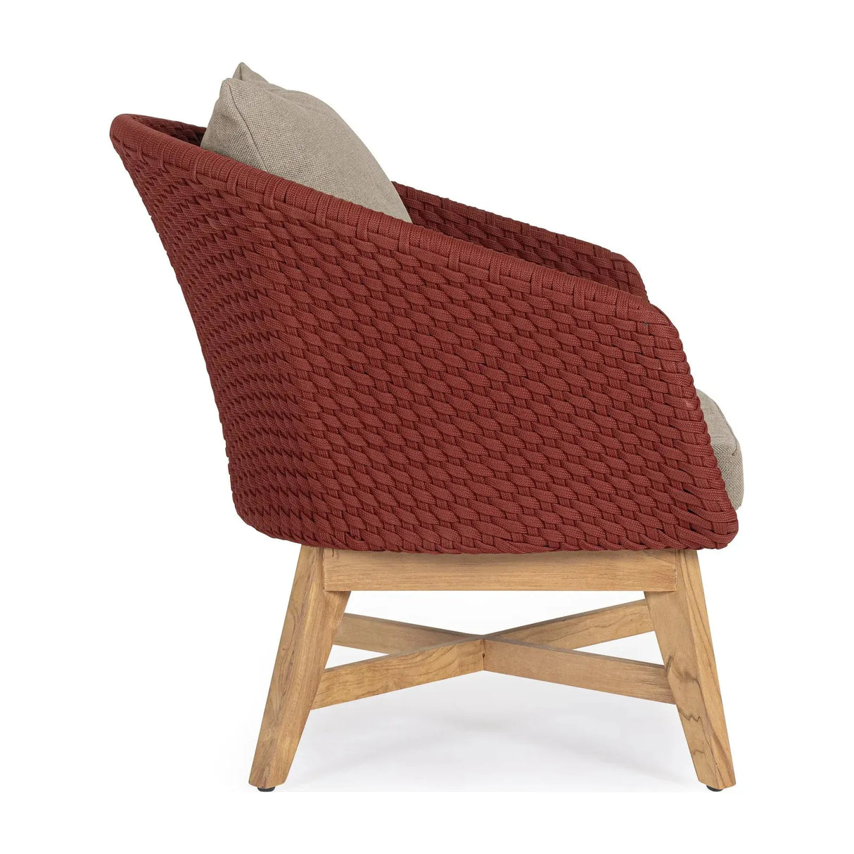 Coachella Sessel Scharlachrot mit Kissen - ZEN ZONE Furniture