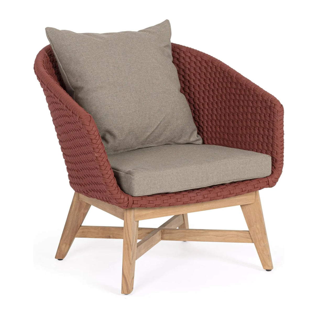 Coachella Sessel Scharlachrot mit Kissen - ZEN ZONE Furniture