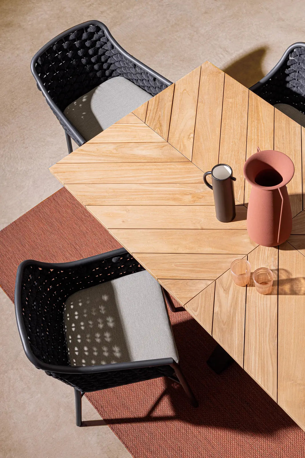 Gartentisch rechteckig 200x100 Carbon RT02 Palmdale - ZEN ZONE Furniture