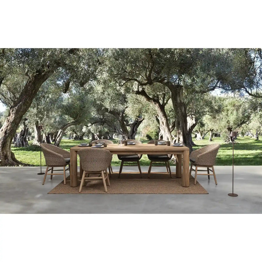 Gartenstuhl mit Armlehne und Kissen Genesis Abaca - ZEN ZONE Furniture