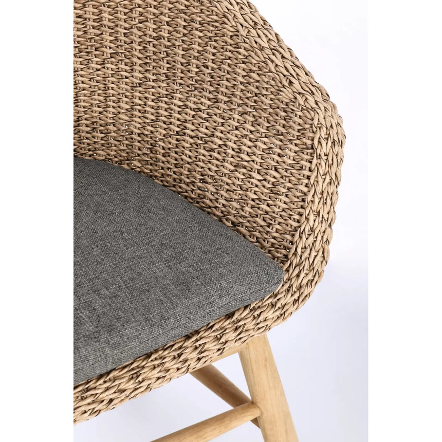 Gartenstuhl mit Armlehne und Kissen Genesis Abaca - ZEN ZONE Furniture