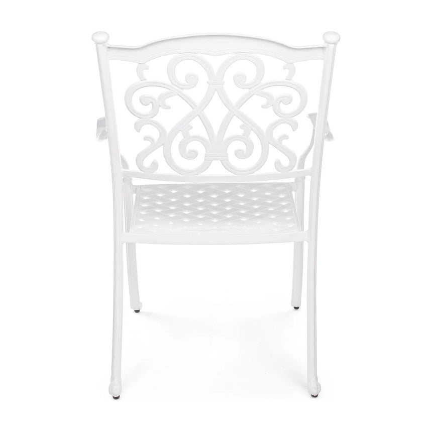Ivrea Stuhl mit Armlehne Weiss - ZEN ZONE Furniture