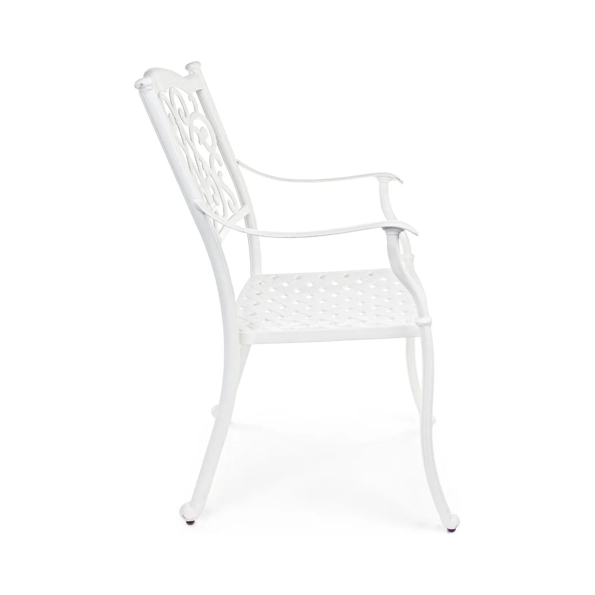 Ivrea Stuhl mit Armlehne Weiss - ZEN ZONE Furniture