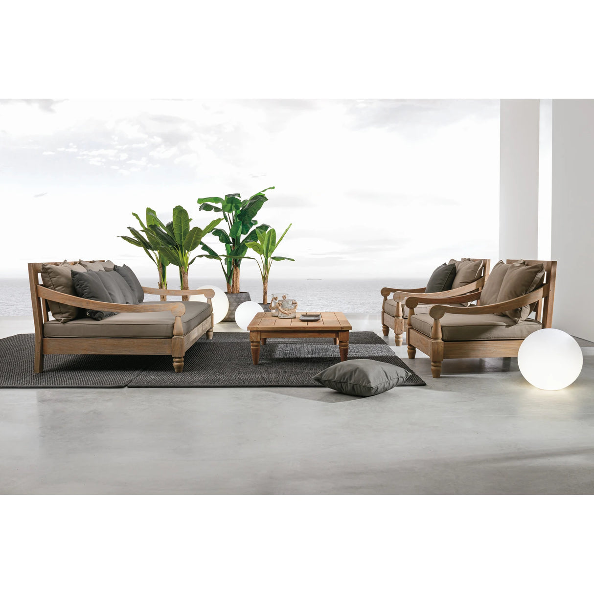 Outdoor Sessel mit Kissen Bali - FSC - ZEN ZONE Furniture