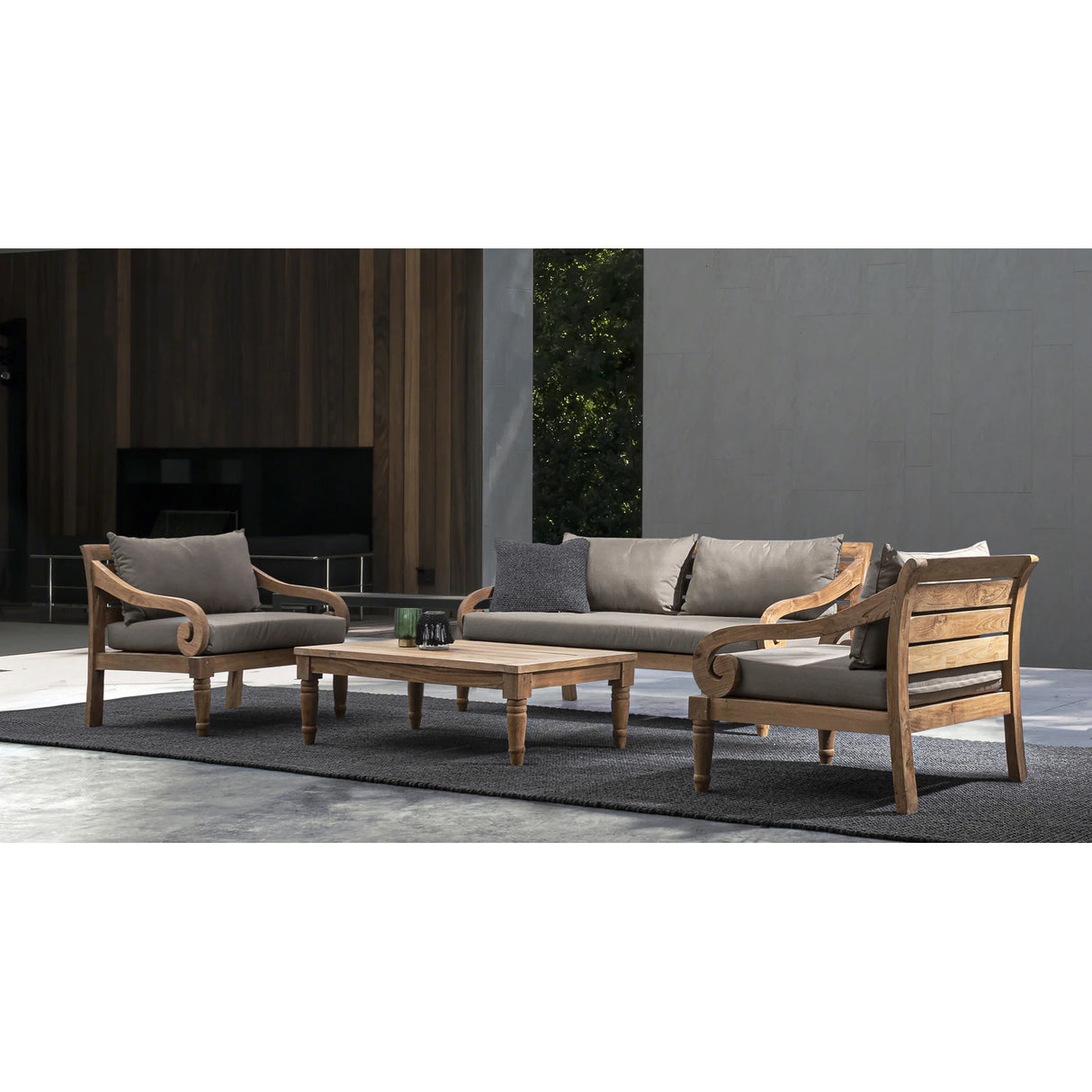 Outdoor Sessel mit Kissen Karuba - FSC - ZEN ZONE Furniture