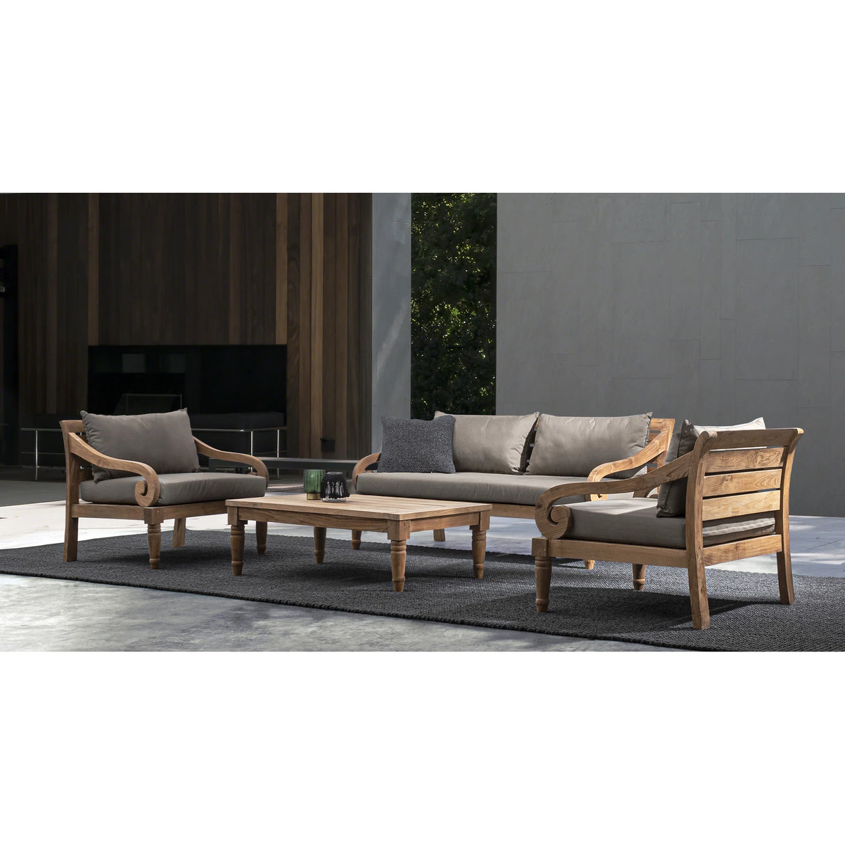 Garten Couchtisch 115x65 - FSC Karuba - ZEN ZONE Furniture