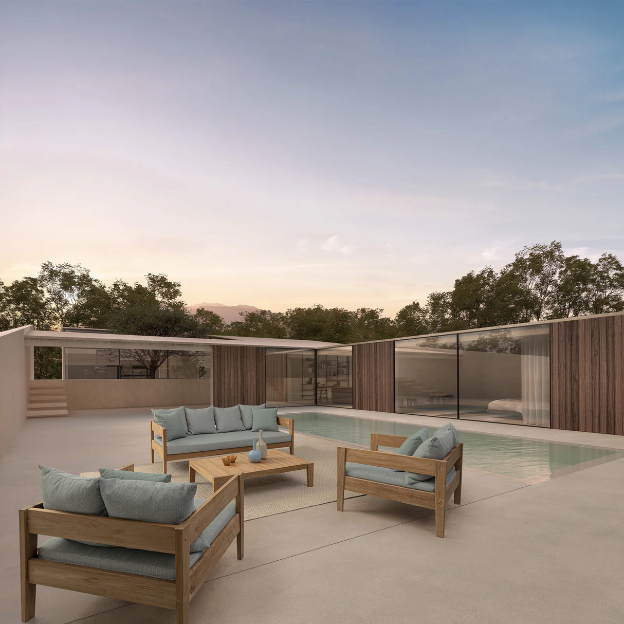 Garten Couchtisch 120x80 FSC Kobo - ZEN ZONE Furniture