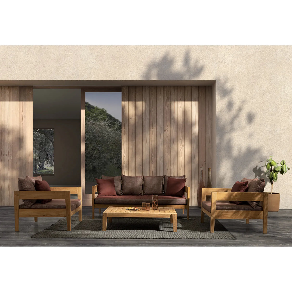 Garten Couchtisch 120x80 FSC Kobo - ZEN ZONE Furniture