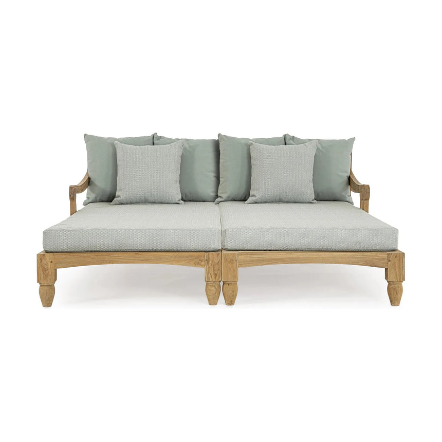 Bali Aqua Daybed Set 2 mit Kissen - FSC - ZEN ZONE Furniture