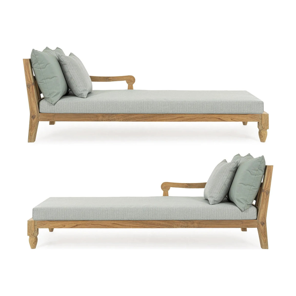 Bali Aqua Daybed Set 2 mit Kissen - FSC - ZEN ZONE Furniture