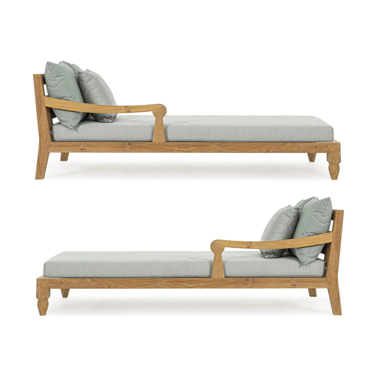 Bali Aqua Daybed Set 2 mit Kissen - FSC - ZEN ZONE Furniture