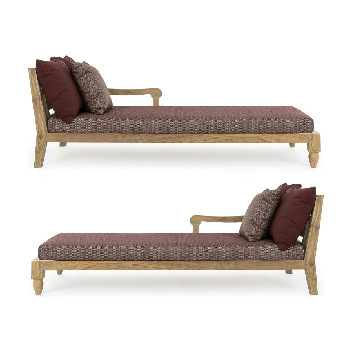 Bali Wein Daybed Set 2 mit Kissen - FSC - ZEN ZONE Furniture