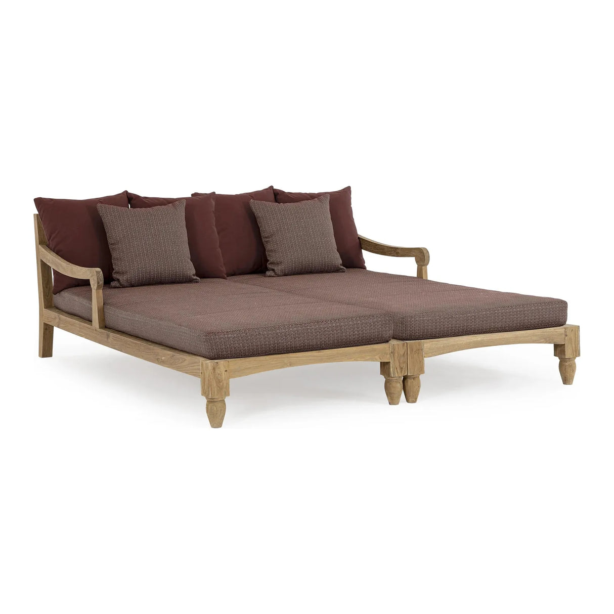 Bali Wein Daybed Set 2 mit Kissen - FSC - ZEN ZONE Furniture
