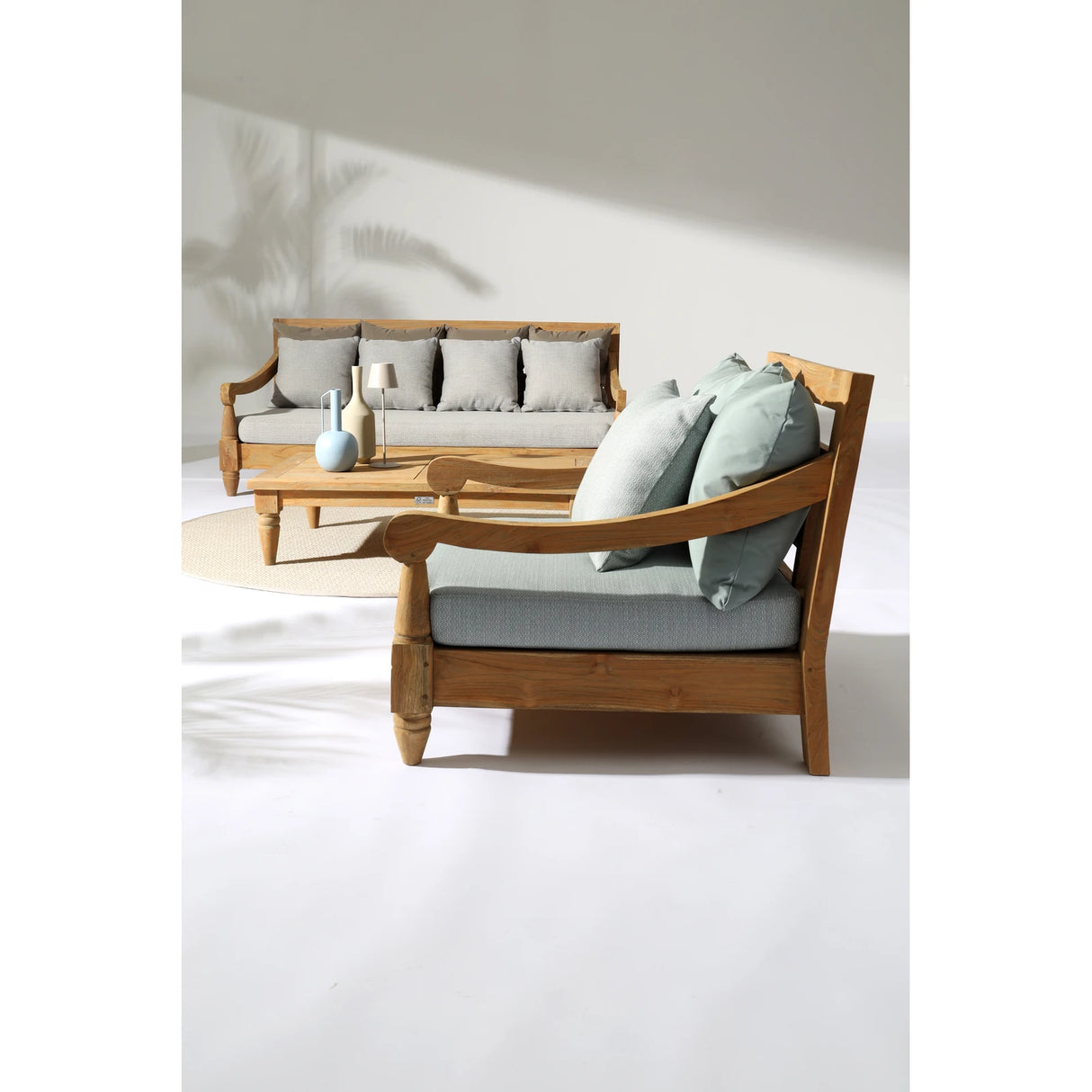 Outdoor Daybed mit Kissen Bali Natural - FSC - ZEN ZONE Furniture