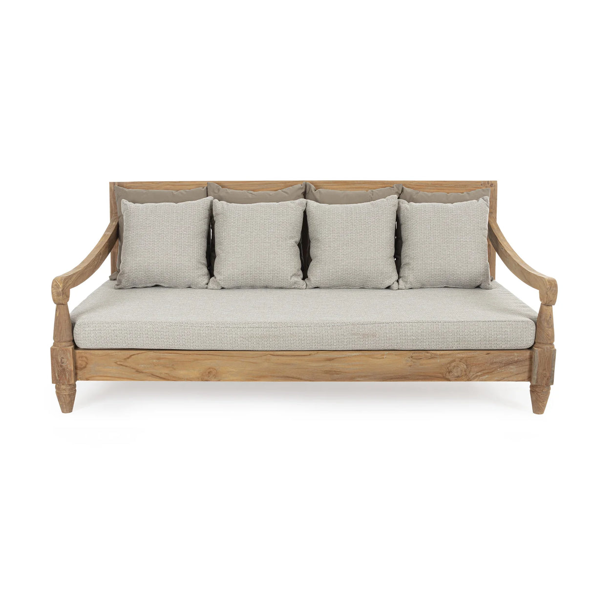 Outdoor Daybed mit Kissen Bali Natural - FSC - ZEN ZONE Furniture