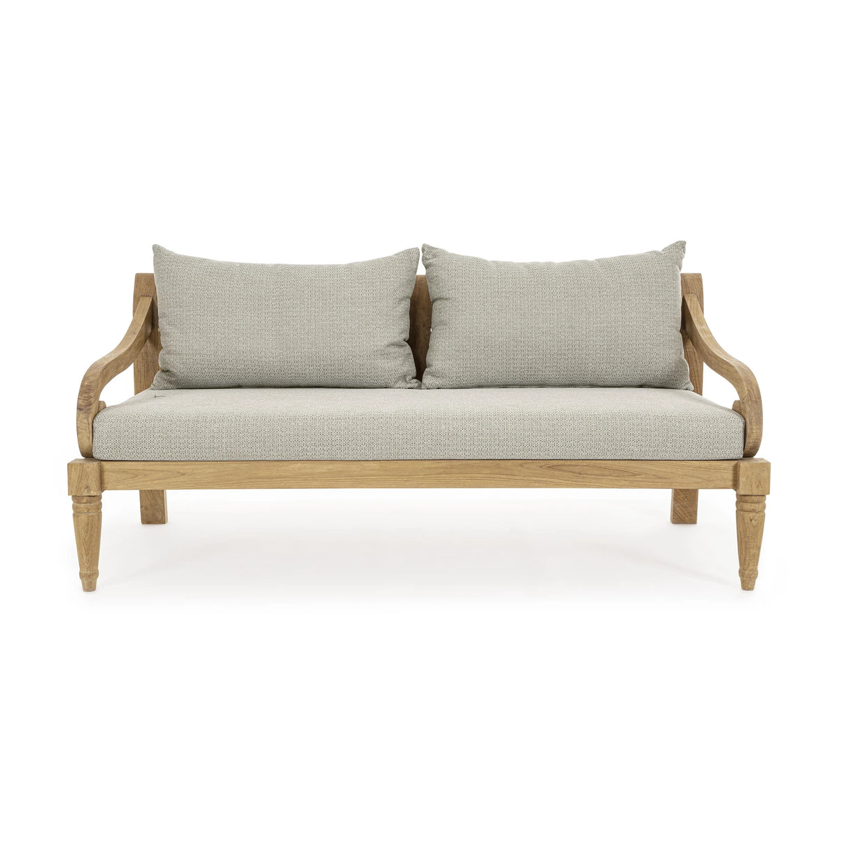 Garten-Sofa 2 bis 3-Sitzer mit Kissen Karuba Natural - FSC - ZEN ZONE Furniture