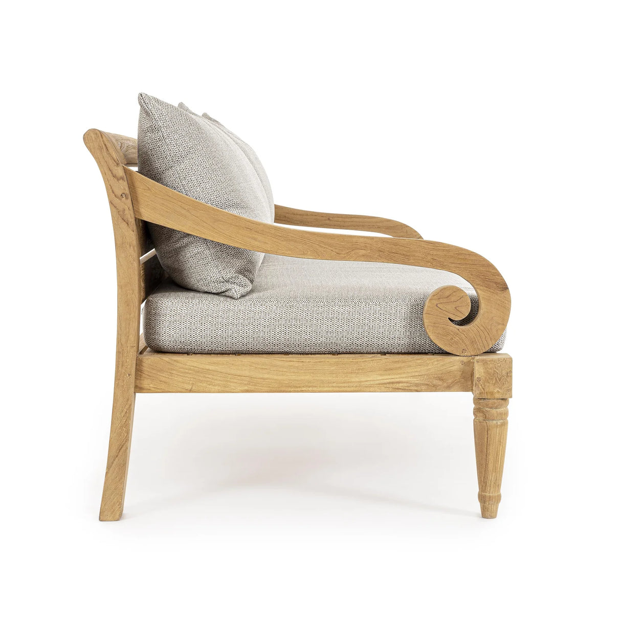 Garten-Sofa 2 bis 3-Sitzer mit Kissen Karuba Natural - FSC - ZEN ZONE Furniture