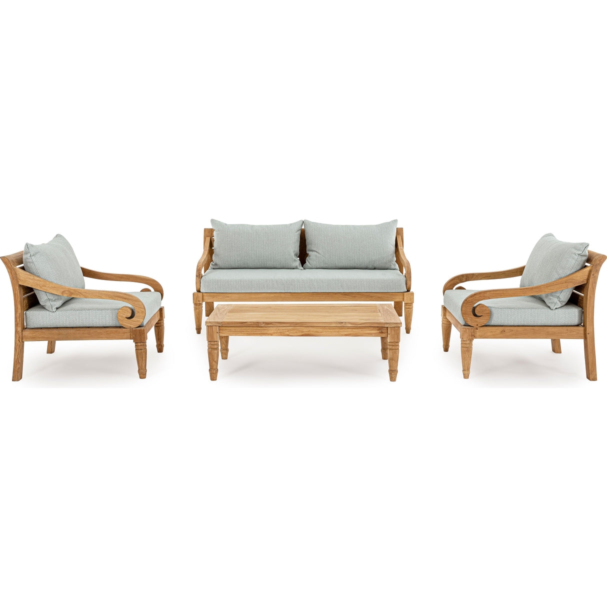 Outdoor Sofa 2-3 Plätze mit Kissen Karuba Aqua - FSC - ZEN ZONE