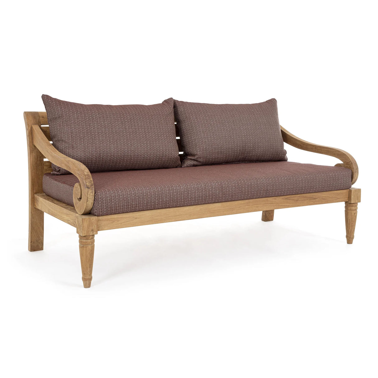 Garten-Sofa 2 bis 3-Sitzer mit Kissen Karuba Wine - FSC - ZEN ZONE Furniture