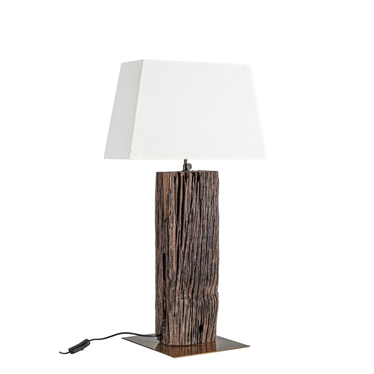 Tischlampe Hugo Messing-Weiß Höhe 85cm - ZEN ZONE Furniture