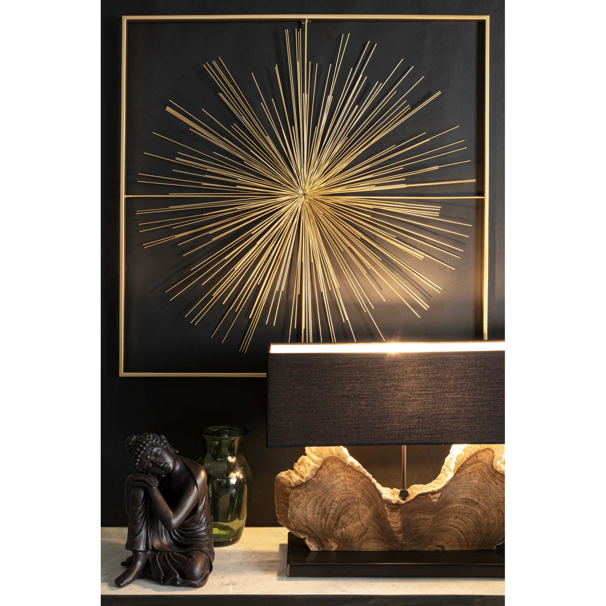 Tischlampe Naga Schwarz Höhe 55cm - ZEN ZONE Furniture