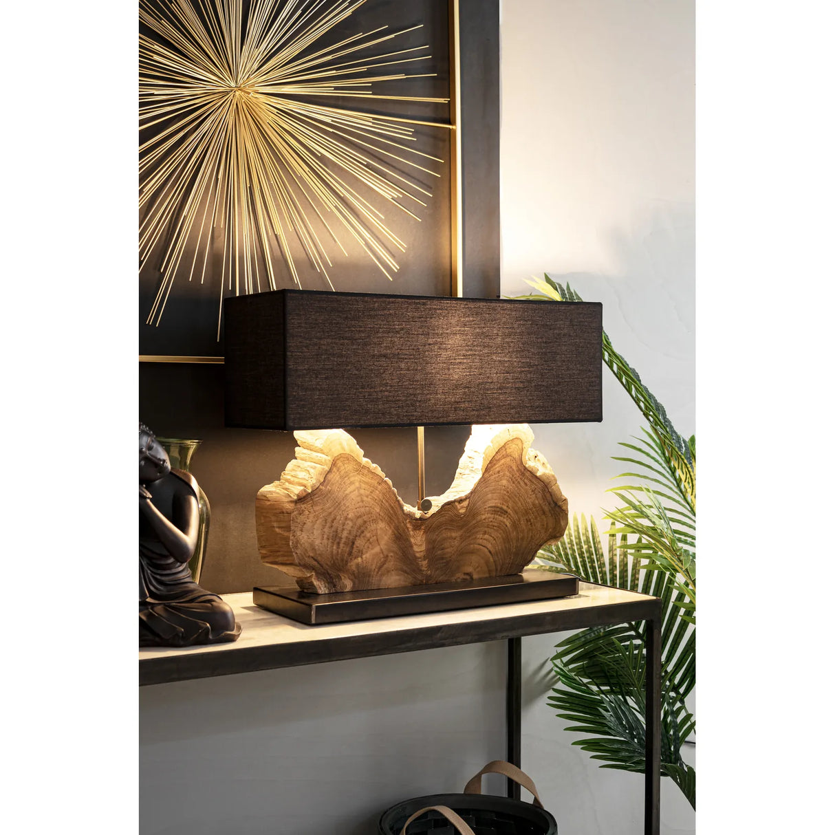 Tischlampe Naga Schwarz Höhe 55cm - ZEN ZONE Furniture