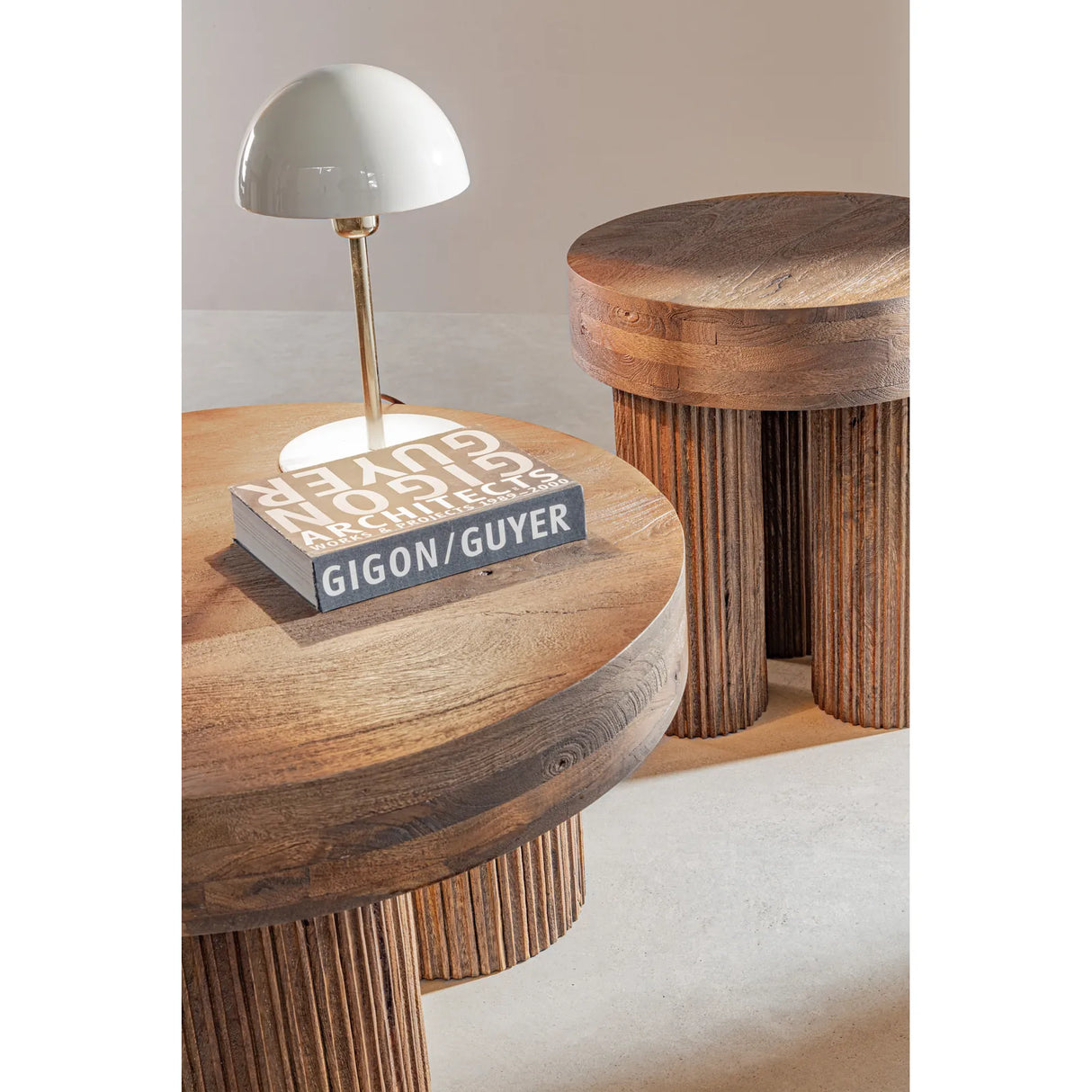 Tischlampe Velma Beige Höhe 36cm - ZEN ZONE Furniture