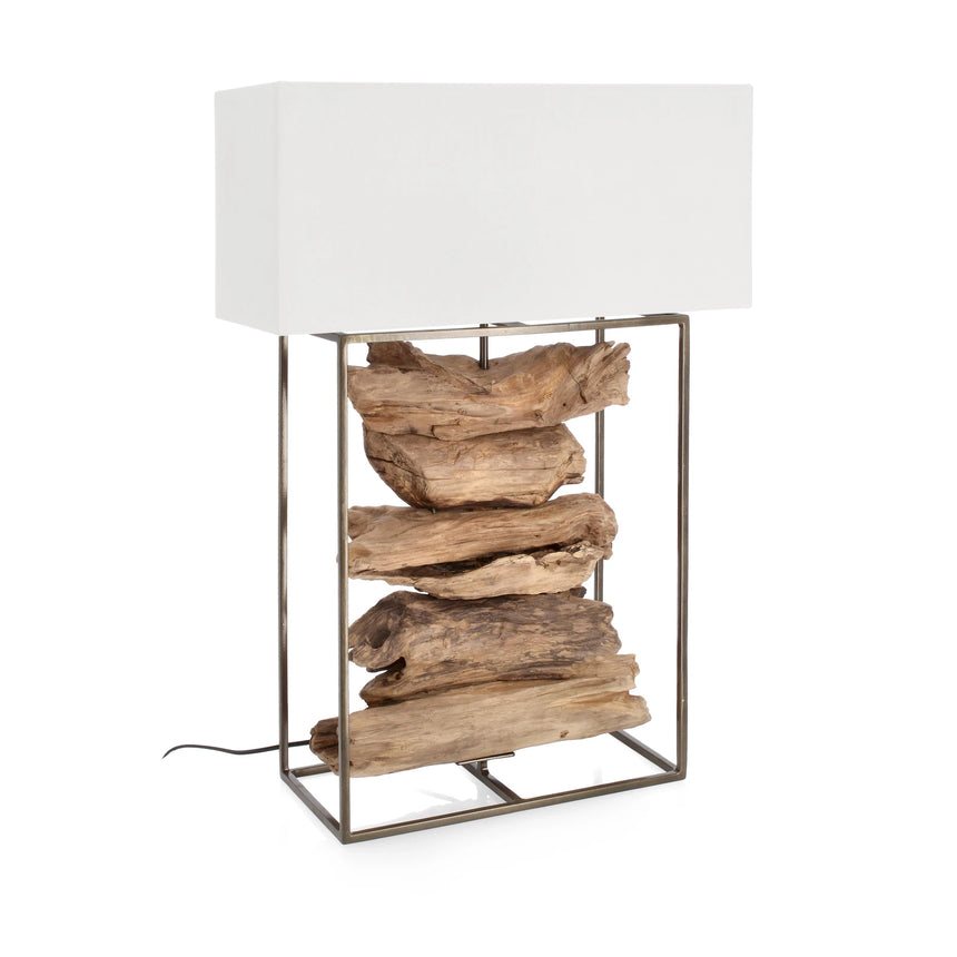 Tischlampe Kubi Weiß Höhe 76cm - ZEN ZONE Furniture
