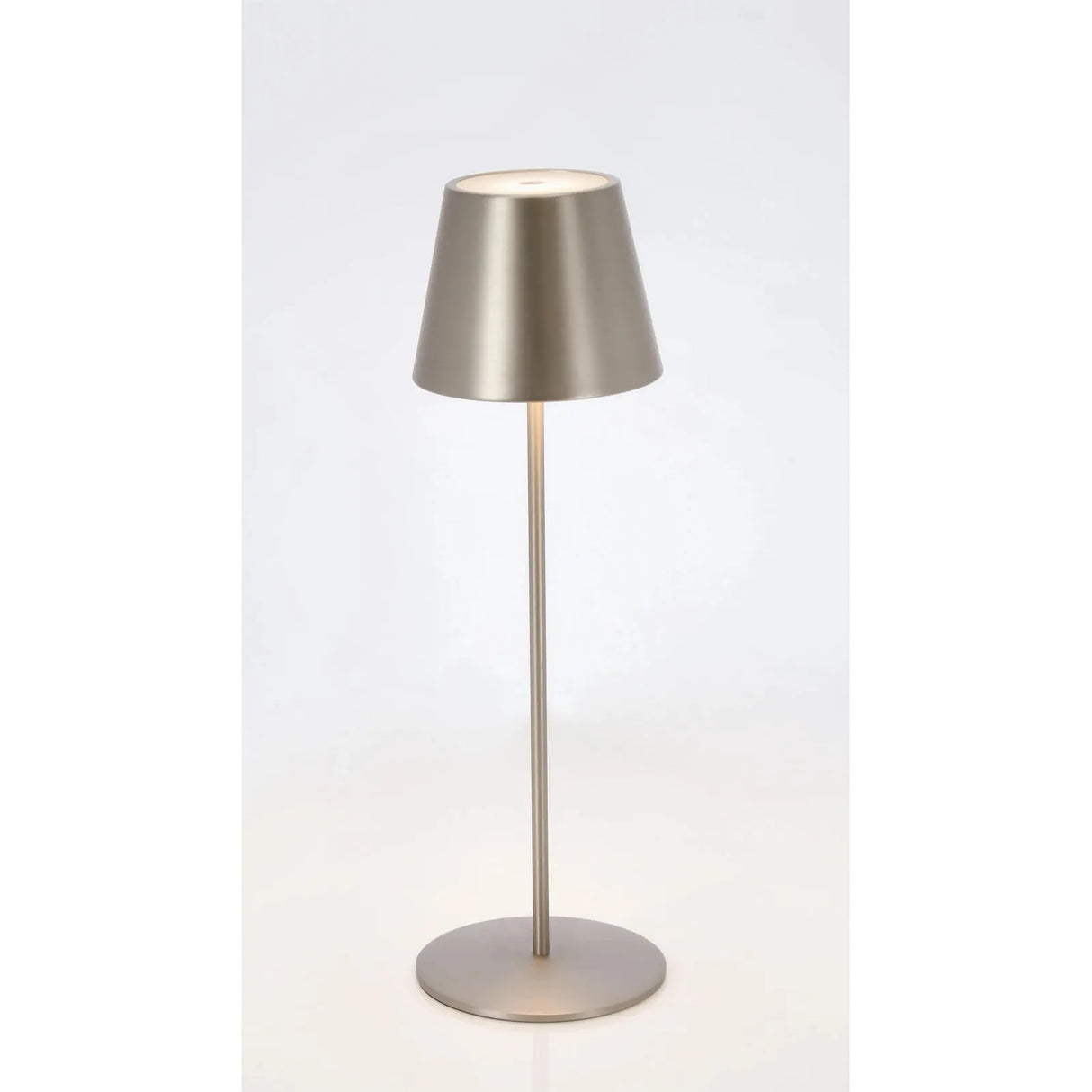 Etna Tischlampe Silber Leder Höhe 38 cm - ZEN ZONE Furniture