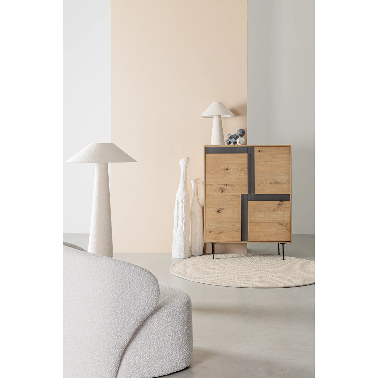 TISCHLAMPE LAMKI CREME H46 - ZEN ZONE Furniture