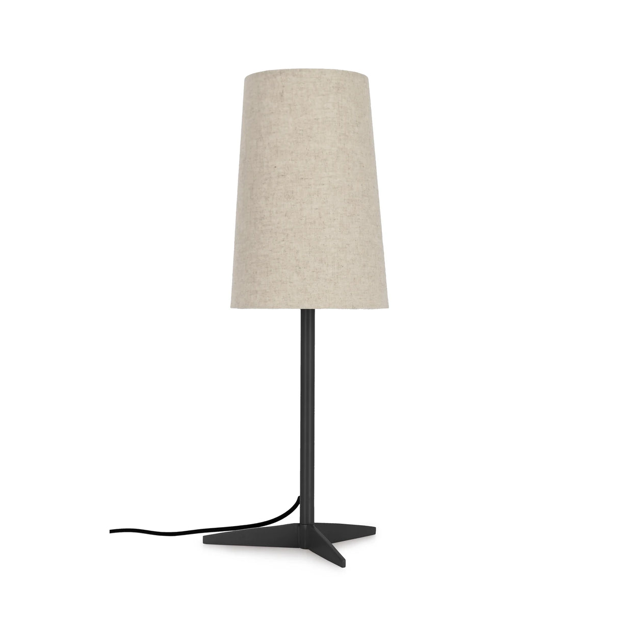 Tischleuchte Assam Schwarz-Beige Höhe 60cm - ZEN ZONE Furniture