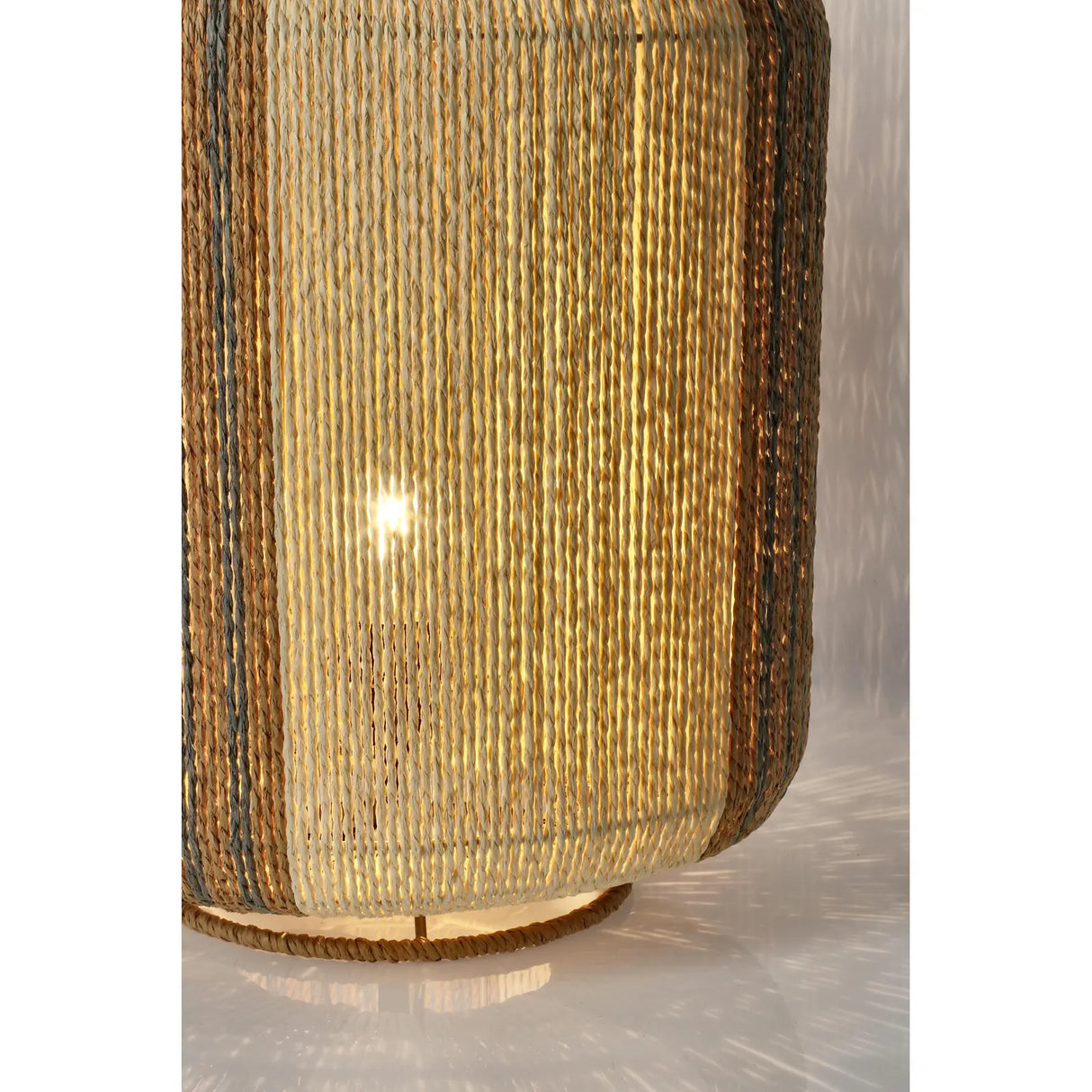 Tischleuchte Mali Beige Grau Durchmesser 34cm - ZEN ZONE Furniture