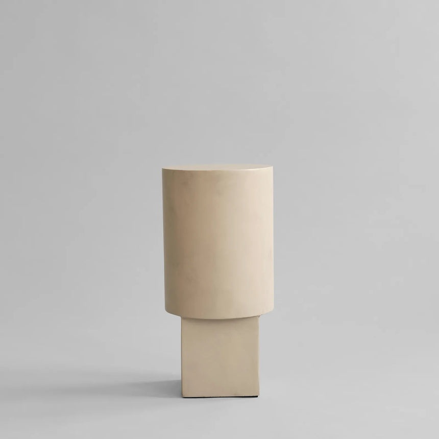 Beistelltisch Column aus Faserbeton in Sand von 101 Copenhagen – Bild 1