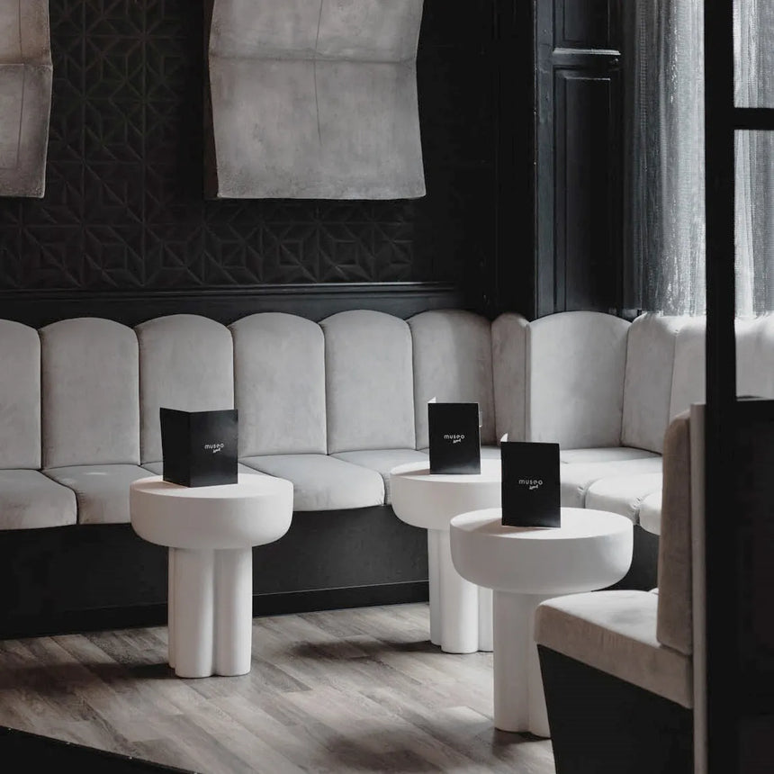 Beistelltisch Crown aus Faserbeton in Bone White, Hoch von 101 Copenhagen – Bild 2