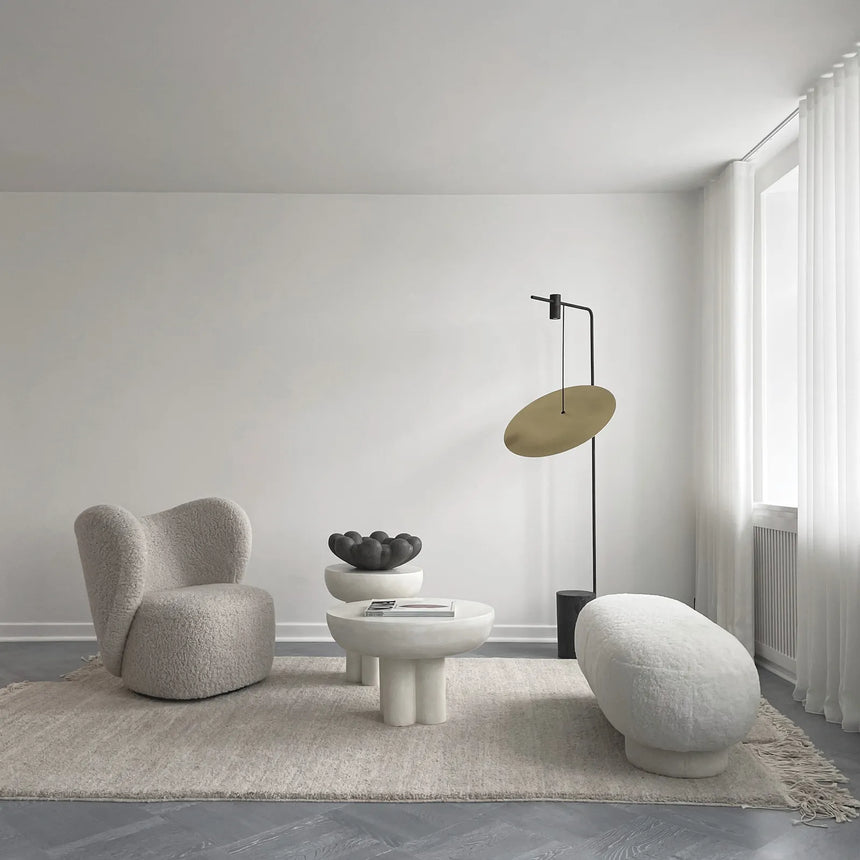 Beistelltisch Crown aus Faserbeton in Bone White, Hoch von 101 Copenhagen – Bild 8