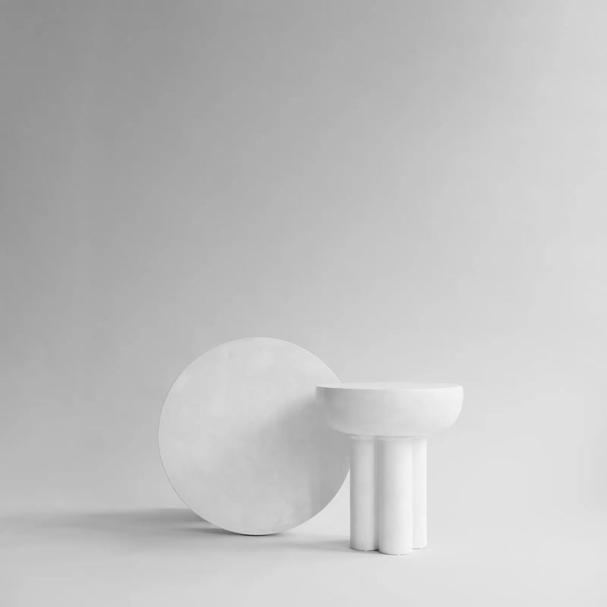 Beistelltisch Crown aus Faserbeton in Bone White, Hoch von 101 Copenhagen – Bild 9