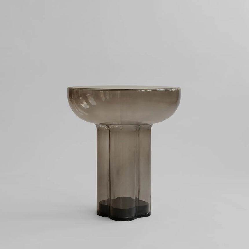 Beistelltisch Crown aus Glas in Smoked Forest, Hoch von 101 Copenhagen – Bild 1