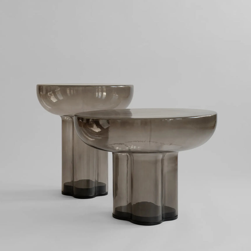 Beistelltisch Crown aus Glas in Smoked Forest, Hoch von 101 Copenhagen – Bild 11