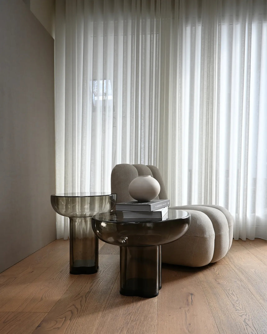 Beistelltisch Crown aus Glas in Smoked Forest, Hoch von 101 Copenhagen – Bild 8