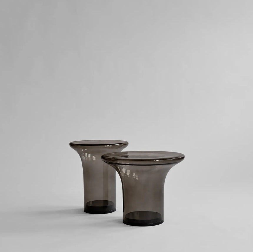 Beistelltisch Trumpet aus Glas in Smoked Forest, Hoch von 101 Copenhagen – Bild 6